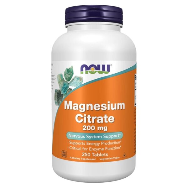 NOW MAGNESIUM CITRAT 200MG TABLETI X 100