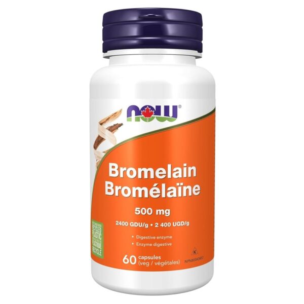 NOW BROMELAIN 500MG X 60 CPS