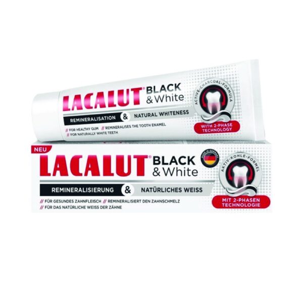 LACALUT PASTA BLACK AND WHITE 75 ML