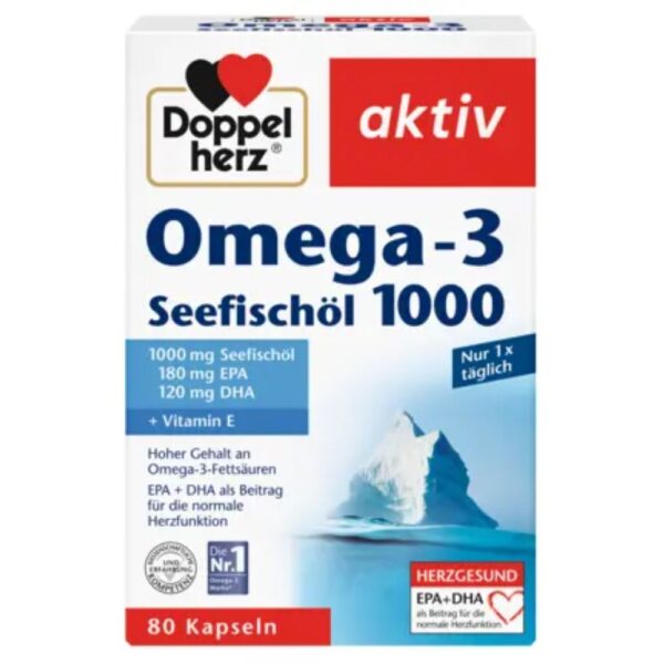 DOPPELHERZ OMEGA-3 X80 CPS.