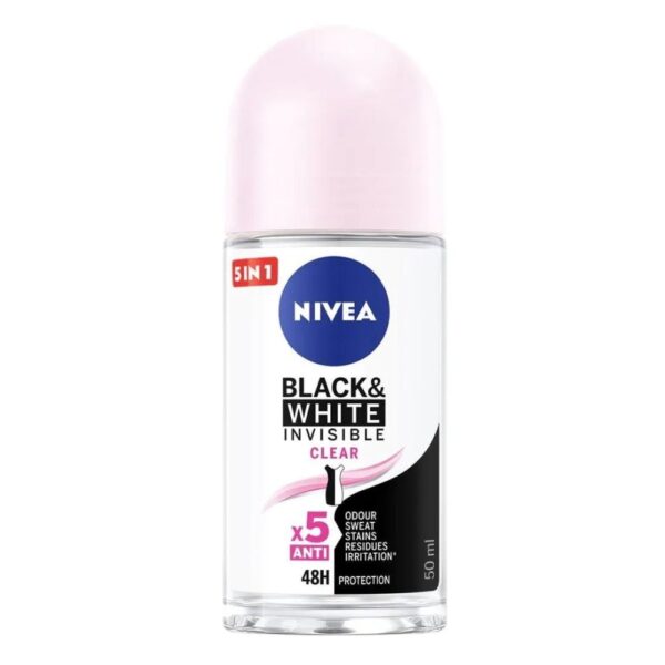 NIVEA 82240 B&W INV.CLEAR ROLL ON 50ML
