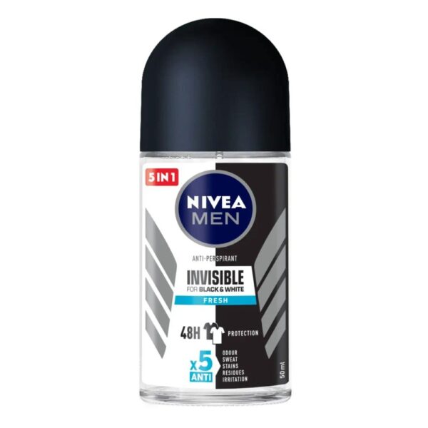 NIVEA 85970 B&W INV.FRESH ROLLON 50ML