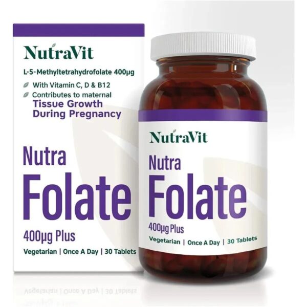 NUTRAVIT FOLATE 400MCG TBL.