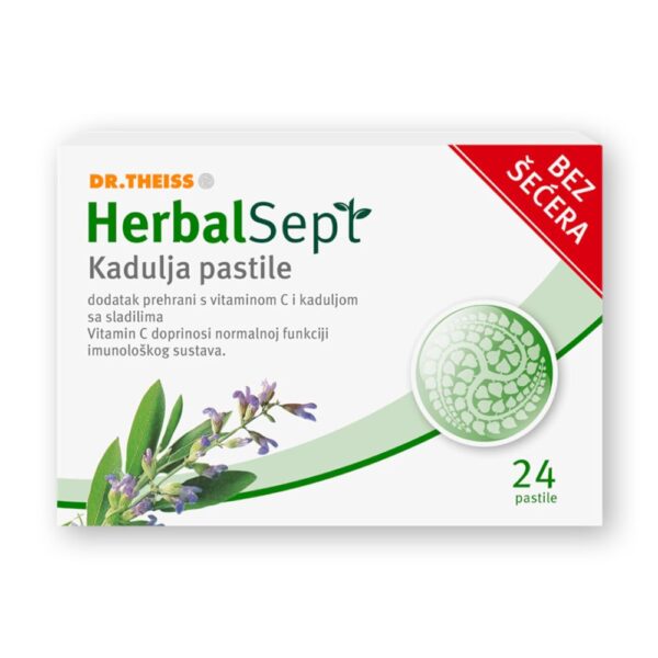 DR.THEISS HERBALSEPT ZALFIJA+C BEZ SEKER X 24