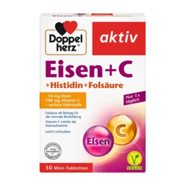 DOPPELHERZ EISEN+C TBL X 30 tabl.