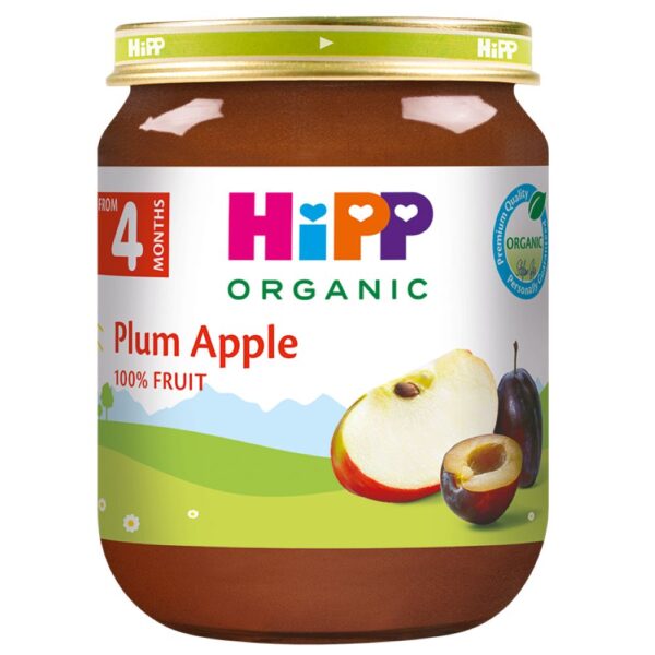 HIPP 4204-02 SLIVA I JABOLKO 125G