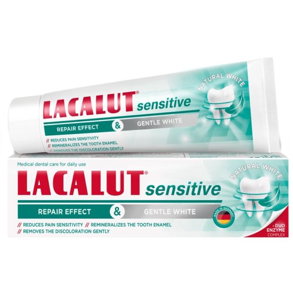 LACALUT SENSITIVE PASTA 75ML + gratis cetka/zaben konec