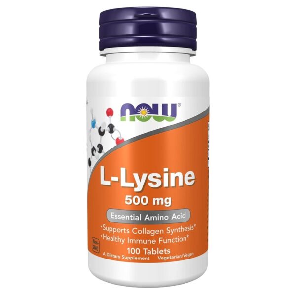NOW L-LYSINE 500MG X 100 CPS