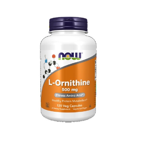 NOW L-ORNITHINE 500MG X 120 CAPS