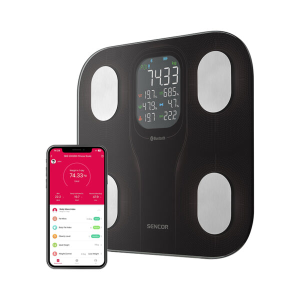 SENCOR Smart фитнес телесна вага SBS 9002BK